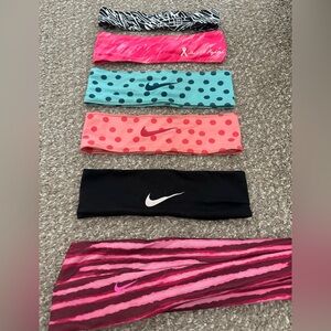 Set of 6 sports headbands - Nike and Under Armour